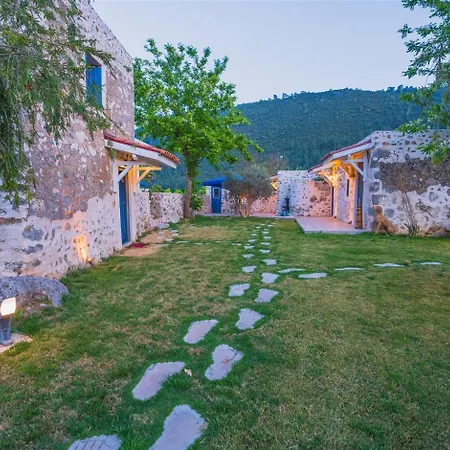Hotel Kayakoey'de Oezel Havuzlu Otantik Tas Kaya Kinakli *